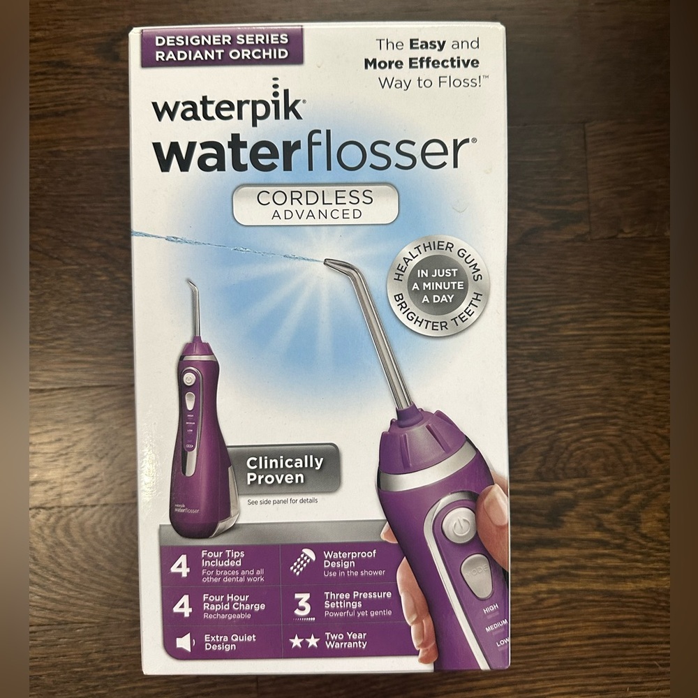 Waterpik Cordless Advanced Water Flosser - Purple